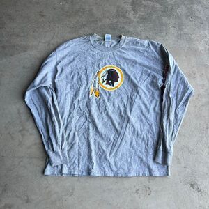 Grey Washington Redskins long sleeve shirt Size XL #NFL 2000s